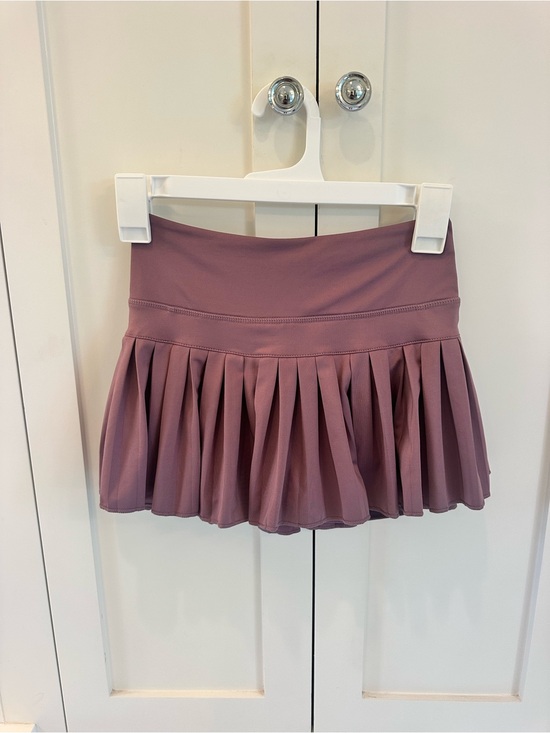 Goldhinge Dresses & Skirts - Women's Pleated Mini Skirt in Mauve
